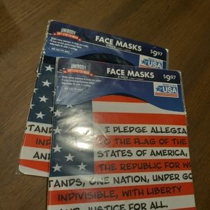 Soft Stretch Face Mask 2pk x 2 Patriotic